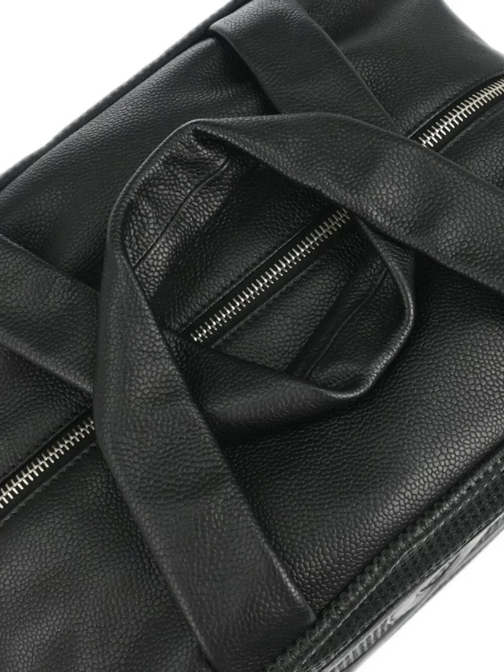 Chanel Black Perforated Calfskin CC Bowler Bag Handbag 168261